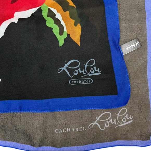 Cacharel LouLou Matching Scarf Set – Sheer Large & Smaller Poly Square - Picture 4 of 12